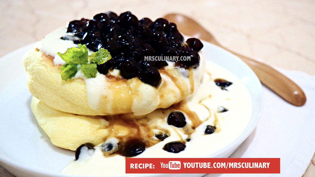Fluffy boba Pancake by Mrs Culinary